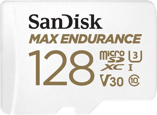 Alt view image 3 of 10 - SanDisk MAX ENDURANCE 128 GB Class 10/UHS-I U3 microSDHC 1 Pack SDSQQVR128GAN6IA