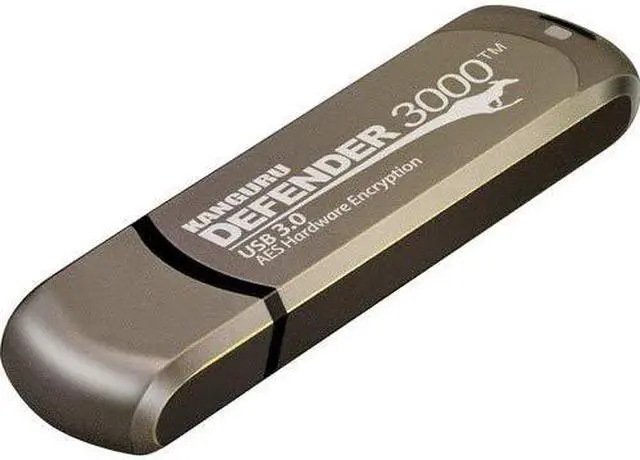 Alt view image 5 of 10 - Kanguru - KDF3000-256G - Kanguru 256GB Defender 3000 Flash Drive - 256 GB - 3 Year Warranty - TAA Compliant