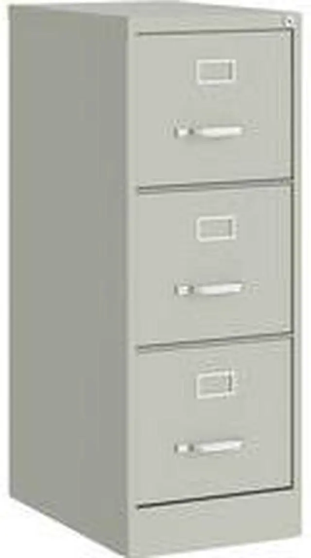 Alt view image 4 of 4 - Lorell Vertical File, 22" Deep, 3-Dwr, 15"X22"X52" , Lgy (LLR42298)