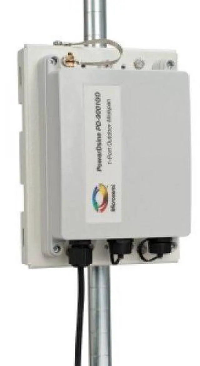 Alt view image 3 of 7 - Microsemi - PD-9501GO-ET/AC - Microsemi Single-port, 60W outdoor PoE midspan, IEEE 802.3at-compliant, extended