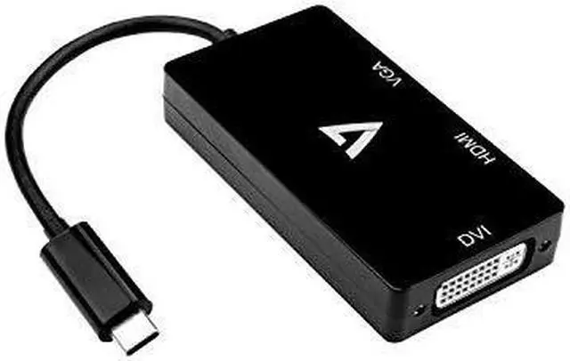 Alt view image 7 of 12 - BLK USBC TO VGA DVI HDMI ADAPT