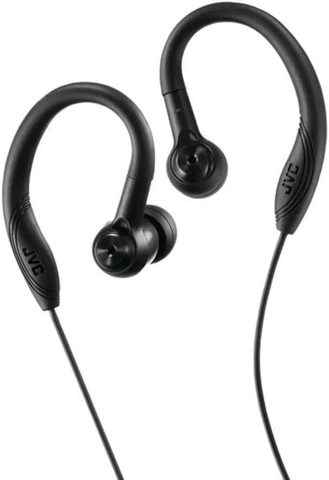 Alt view image 14 of 16 - JVC HAEC10B Entry-Level Fitness Headphones