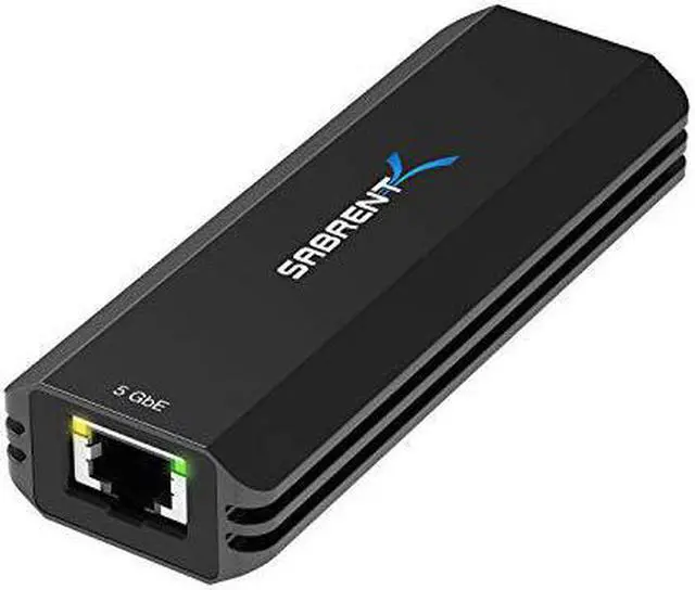 Alt view image 3 of 6 - Sabrent USB Type-A or Type-C to 5-Gigabit Ethernet Adapter