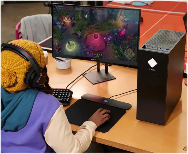 Alt view image 7 of 8 - HP OMEN - Gaming Desktop - Intel Core i5 - 8GB Memory - NVIDIA GeForce GTX 1660 SUPER - 512GB SSD - Shadow Black GT12-0024 PC Computer