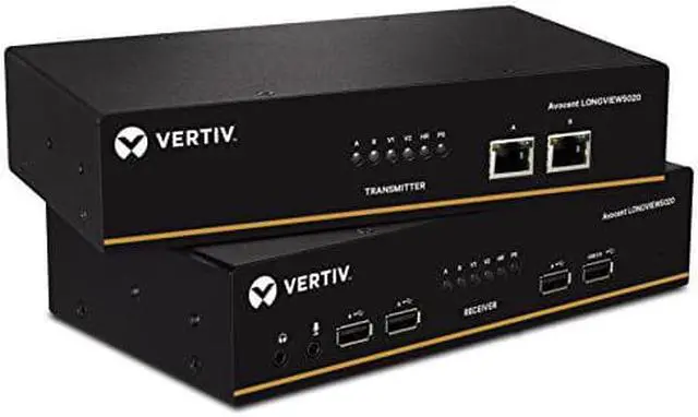Alt view image 11 of 12 - Vertiv Avocent Dual Monitor, USB, Audio, CATx up to 100m / 330ft - LV5020P