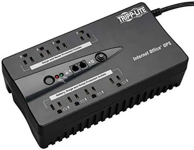 Alt view image 8 of 15 - Tripp Lite Ups 550Va 300W Desktop Battery Back Up Compact 120V Usb Rj11 Pc 50/60Hz
