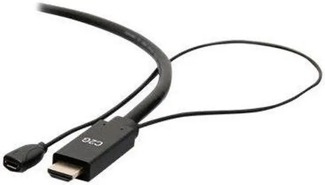 Alt view image 3 of 3 - C2G 10ft HDMI to VGA Adapter Cable Active HDMI to VGA Cable C2G41473