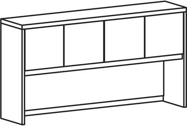 Main image of Lorell PH7239GE Prominence 2.0 Gray Elm Laminate Desk Unit