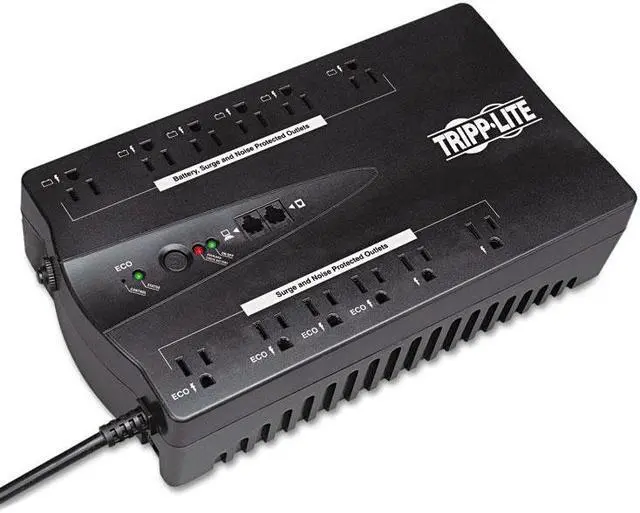 Alt view image 13 of 15 - Tripp Lite UPS 350VA 180W Eco Green Battery Back Up Compact 120V USB RJ11  350 VA180 W  120 V AC 120 V AC  Desktop  3 x NEMA 515R 3 x NEMA 515R