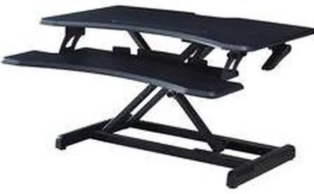 Alt view image 8 of 8 - Lorell LLR99539 X-Type Slim Desk Riser, Black