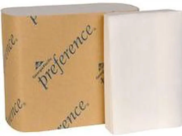Alt view image 3 of 14 - Georgia Pacific GPC 101-01 Preference Singlefold Interfolded Bathroom Tissue - 60 Packs per Case