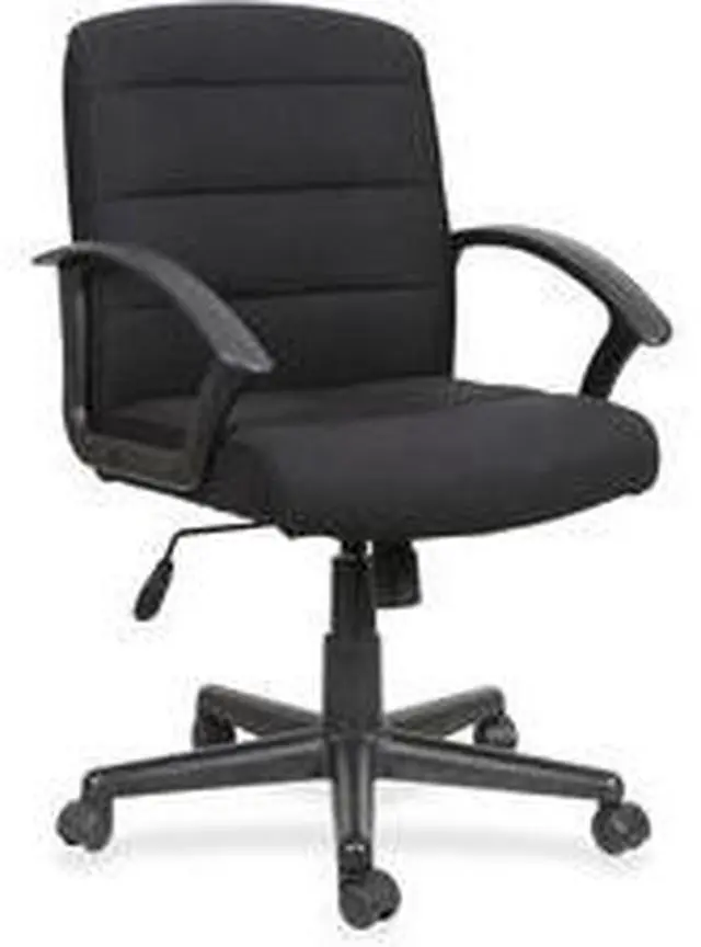 Alt view image 5 of 7 - Lorell Fabric Task Chair - Black Fabric Seat - Black Fabric Back - 1 Each