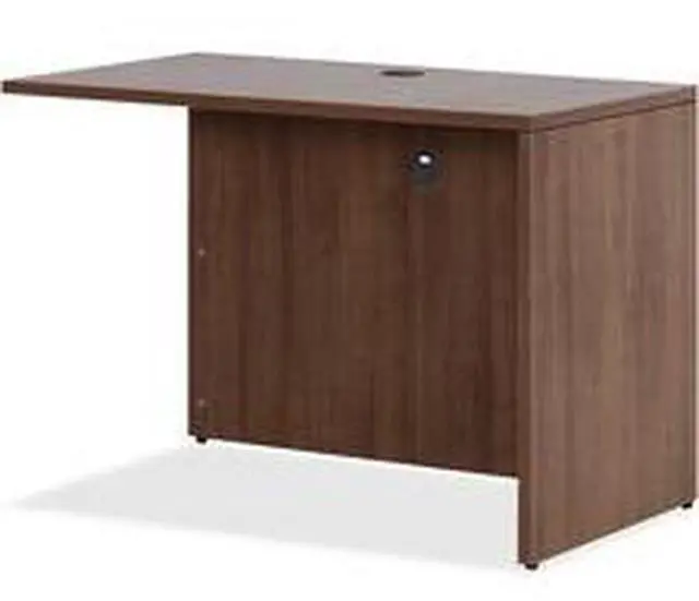 Alt view image 3 of 4 - Lorell Return 48"x24"x29-1/2" Walnut 69979
