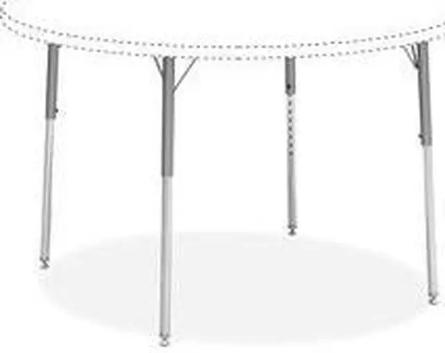 Alt view image 5 of 9 - Lorell LLR99926 Classroom Activity Table with Standard Height Adjustable Leg Kit