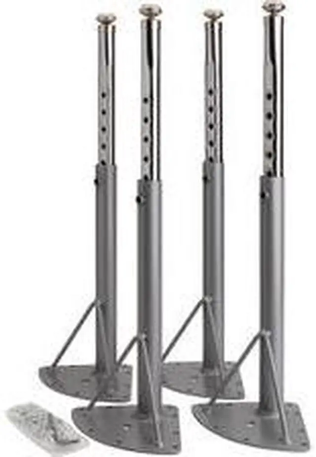 Alt view image 4 of 8 - Lorell Activity Table Low Leg Kit Only 4/CT Silver 99927