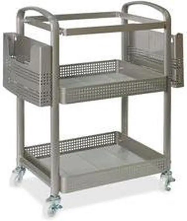 Alt view image 7 of 10 - Lorell Mobile File Cart Heavy-Duty 22-2/5"Wx12-1/2"Lx25-1/4"H SR 45654