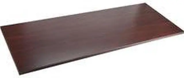 Alt view image 15 of 16 - Lorell Adjustable Height Tabletop 24"x60"x1" Mahogany 59605