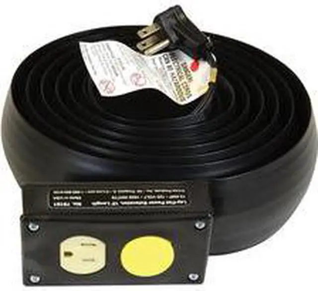 Alt view image 4 of 4 - C-Line CLI79101 Power Extension-Cord Cover, 16 Gauge, 10 Ft, Black