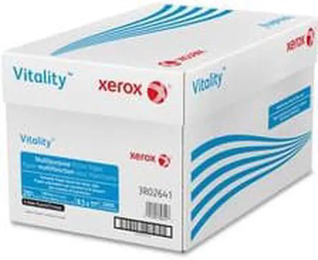 Alt view image 4 of 9 - XEROX CORP. Vitality Multipurpose 3-Hole Punched Paper 8 1/2 x 11 White 5 000 Sheets/CT 3R02641