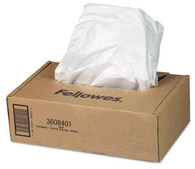 Alt view image 8 of 10 - Fellowes AutoMax Shredder Waste Bags 16-20 gal 50/CT 3608401