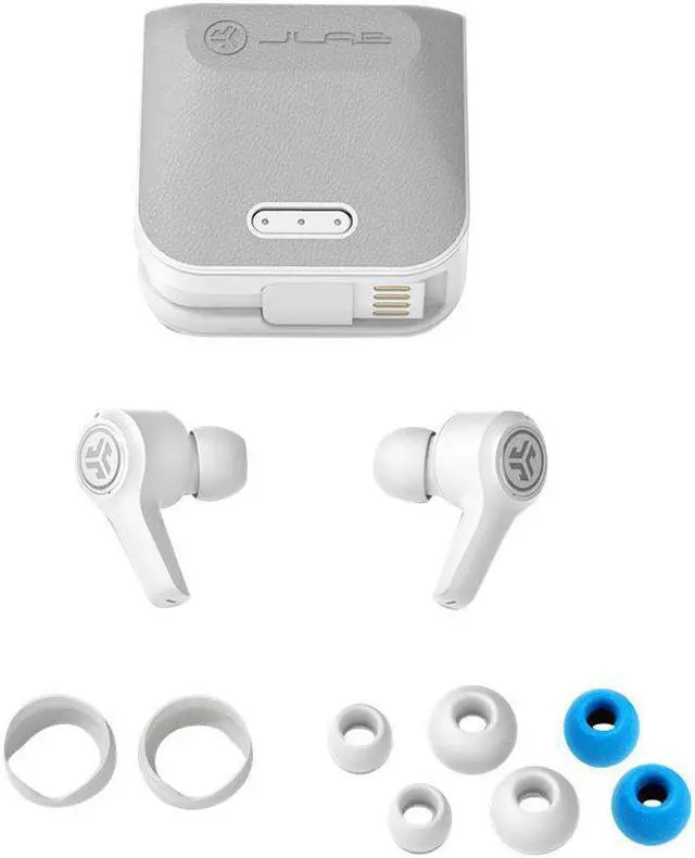 Alt view image 8 of 8 - JLab Audio JBuds Air Executive True Wireless In-Ear Headphones - White EBJBUDSAIREXECRWHT82
