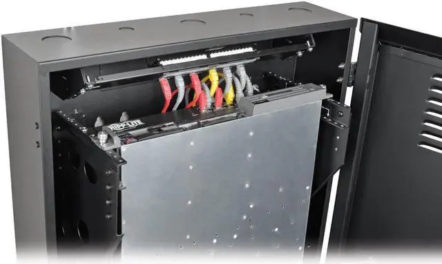 Alt view image 16 of 19 - Tripp Lite SmartRack 4U Low-Profile Vertical-Mount Switch-Depth Wall-Mount Rack Enclosure Cabinet