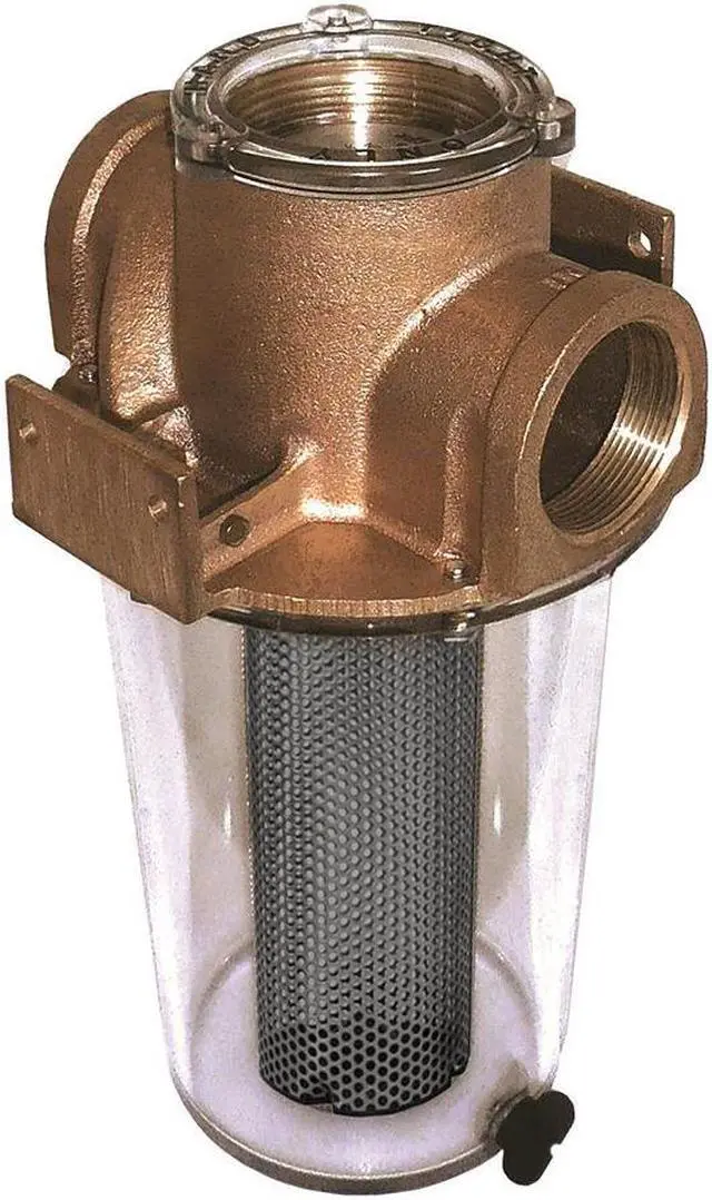Alt view image 2 of 4 - GROCO ARG-1250 Series 1-1/4" Raw Water Strainer w/Monel Basket