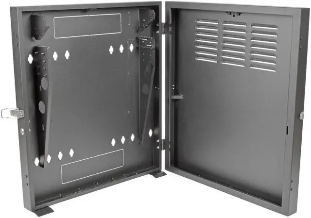 Alt view image 11 of 15 - Tripp Lite 2U Low-Profile Vertical-Mount Switch-Depth Wall-Mount Rack Enclosure Cabinet (SRWF2U)