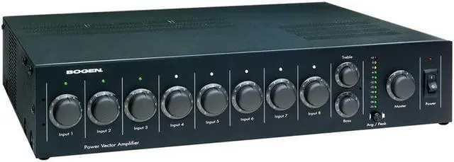 Alt view image 6 of 7 - Bogen V250 MODULAR 8 INPUT 250W OUTPUT MODULE COMPATIBLE, METER