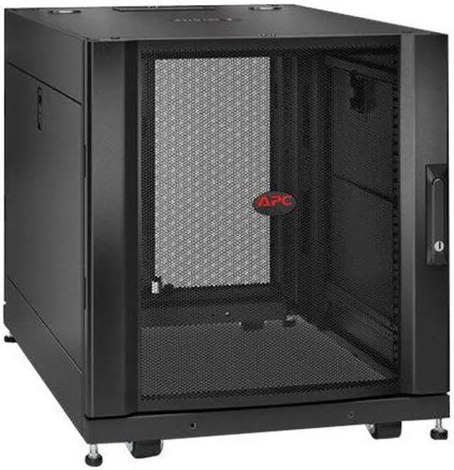 Alt view image 12 of 15 - APC by Schneider Electric NetShelter SX 12U Server Rack Enclosure 600mm x 900mm w/ Sides Black - For Server, Storage - 12U Rack Height x 19" Rack Width x 29.75" Rack Depth - Floor Standing - Black - 2255.33 lb Dynamic/Rolling