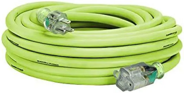 Alt view image 7 of 8 - Flexzilla Pro Extension Cord 10/3 AWG SJTW 50ft Outdoor Lighted Plug