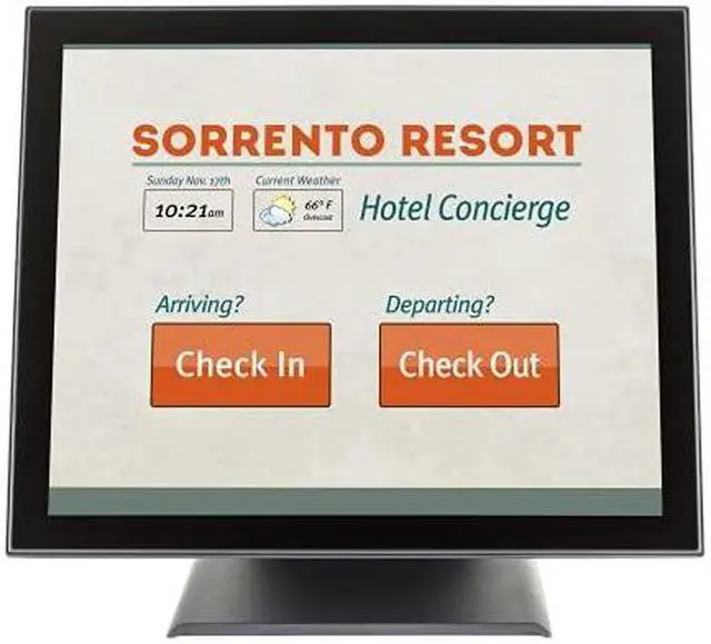 Alt view image 2 of 4 - PLANAR 997-7415-01 19" USB Projected Capacitive Point of Sale Touchscreen Monitor 250 cd/m2 1000:1 Built-in Speakers