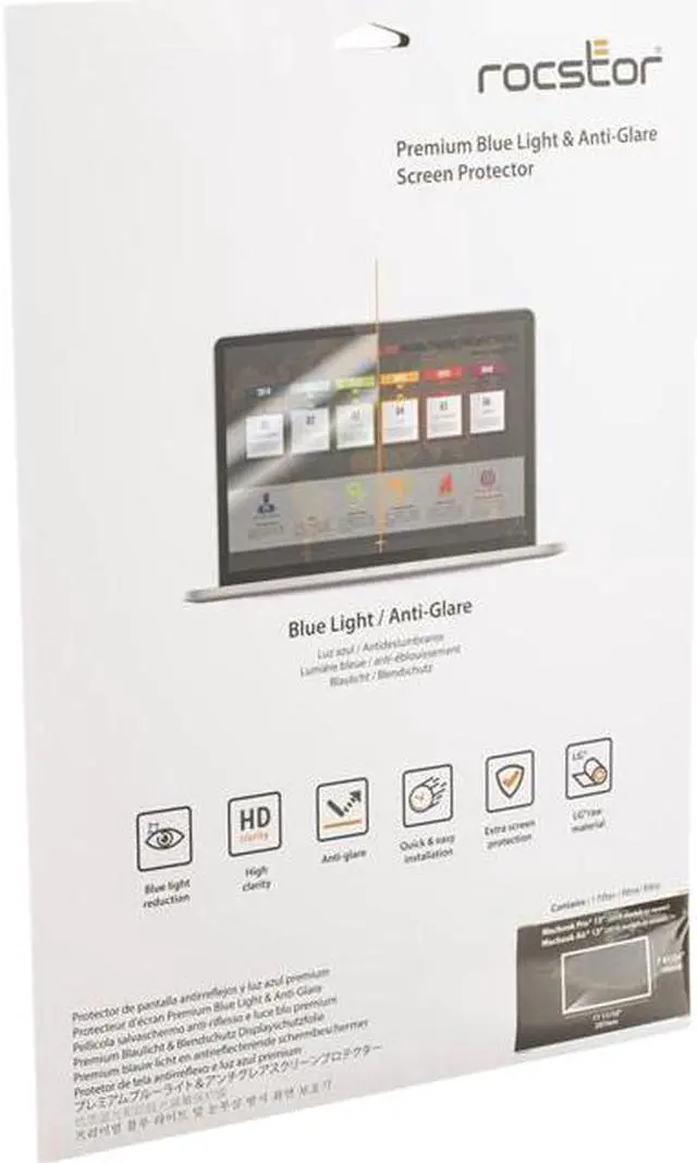 Alt view image 5 of 9 - Rocstor PrivacyView Screen Protector Clear - For 13.3" Widescreen LCD MacBook Pro, MacBook Air - 16:10 - Scratch Resistant - Anti-glare - TAA Compliant