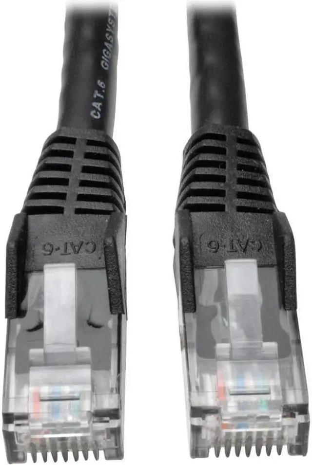 Alt view image 6 of 11 - Tripp Lite N201-075-BK Cat6 Gigabit Ethernet Gbe Snagless Molded Patch Cable Utp Black Rj45 M/M 75Ft 75 - Patch Cable - Rj-45 (M) To Rj-45 (M) - 75 Ft - Utp - Cat 6 - Molded, Snagless, Stranded - Black
