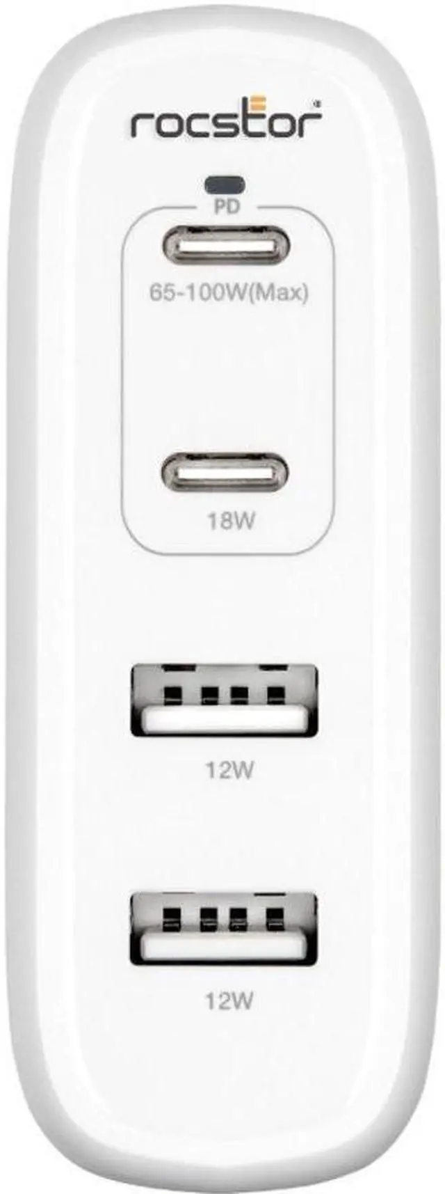 Alt view image 2 of 2 - Rocstor Y10A245-W1 100W Smart USB-C Power Station Adapter