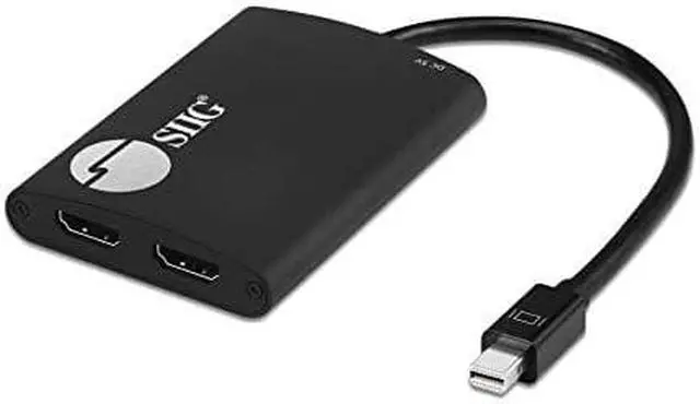 Alt view image 9 of 11 - SIIG 1x2 Mini DP 1.2 to HDMI 2 Port Multi Monitor MST Splitter CEDP0L11S1