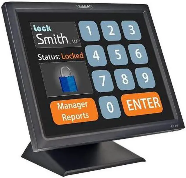 Alt view image 3 of 3 - PLANAR PT1545R (997-5967-02) 15" USB 5-wire Resistive Touchscreen Monitor 280 cd/m2 800:1 Built-in Speakers