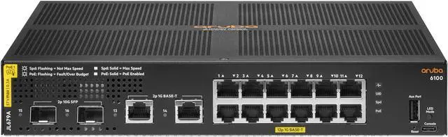 Alt view image 2 of 3 - Aruba JL679A 6100 Ethernet Switch