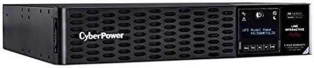 Alt view image 19 of 20 - CyberPower PR1500RTXL2UCN - UPS - 2U - line-interactive - 100/110/120/125 VAC - 1500Watt - 1500VA - USB, Serial, SNMP, Relay, Cloud, EPO - 8 NEMA 5-15R - Black