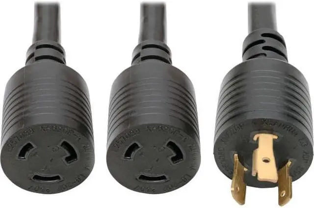 Alt view image 10 of 12 - Tripp Lite Heavy-Duty Power Cord Y Splitter Cable For Pdu And Ups