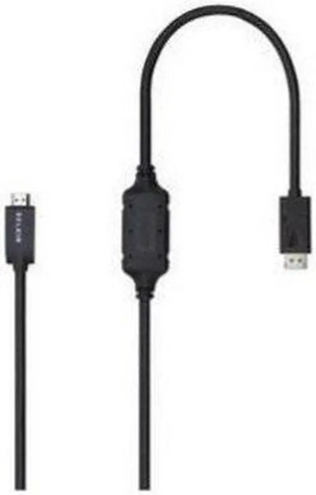 Alt view image 2 of 4 - Belkin F2CD001B06-E 6 ft. Black DisplayPort to HDMI Cable, M/M, 4k Male to Male