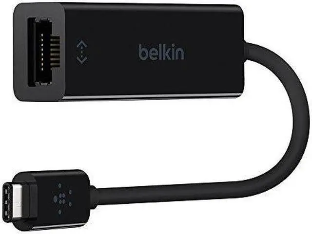 Alt view image 14 of 15 - Belkin F2CU040btBLK USB-C to Gigabit Ethernet Adapter (Also Known as USB Type-C)