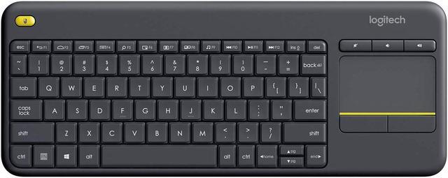 Alt view image 11 of 20 - Logitech K400 Plus Wireless Touch HTPC Keyboard for PC Connected TVs