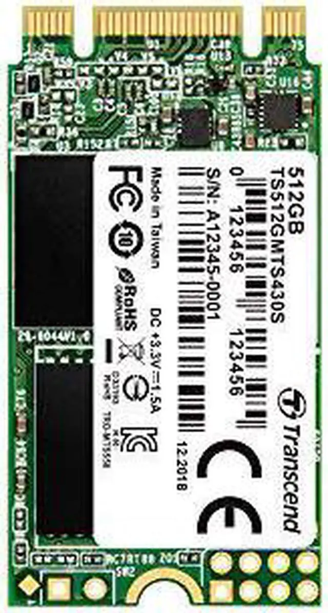 Alt view image 5 of 17 - transcend 512gb sata iii 6gb/s mts430s 42 mm m.2 ssd solid state drive ts512gmts430s
