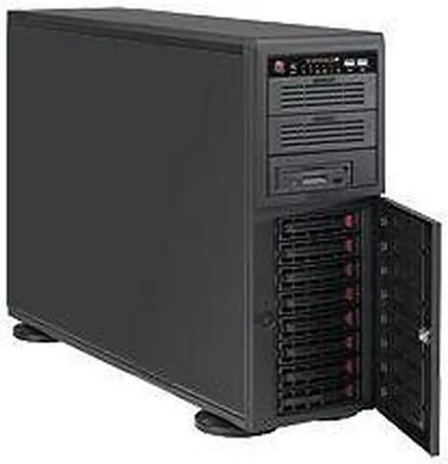 Alt view image 2 of 3 - Supermicro SC743 AC-668B - tower - 4U - extended ATX
