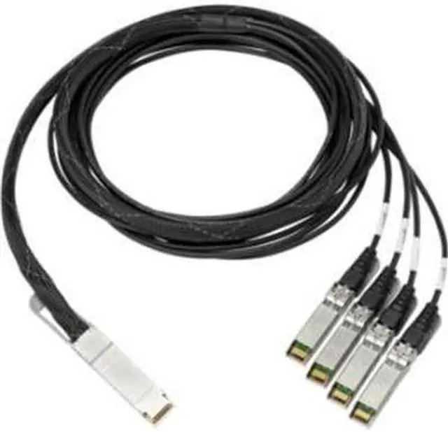 Alt view image 11 of 12 - HPE 100Gb QSFP28 to 4x25Gb SFP28 3m Direct Attach Copper Cable
