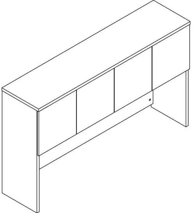 Alt view image 5 of 5 - Lorell PH6639GE Prominence 2.0 Gray Elm Laminate Desk Unit
