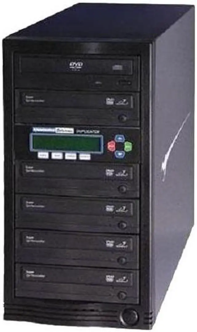 Alt view image 7 of 8 - Kanguru Black 1 to 5 24X DVD+R 22X DVD+RW 12X DVD+R DL 24X DVD-R 22X DVD-RW 52X CD-R DVD Duplicator Model U2-DVDDUPE-S5