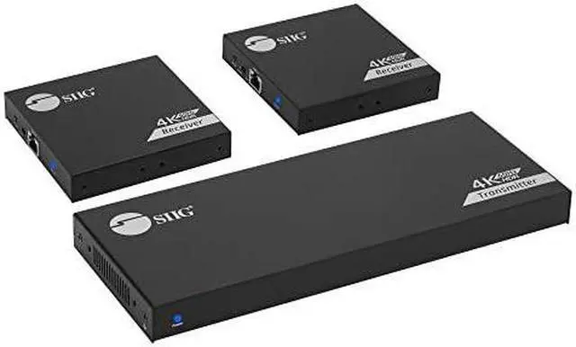Alt view image 13 of 20 - SIIG 1x2 HDMI Splitter Over Cat6 Extender w/ Loopout IR ARC & RS-232 CEH27911S1