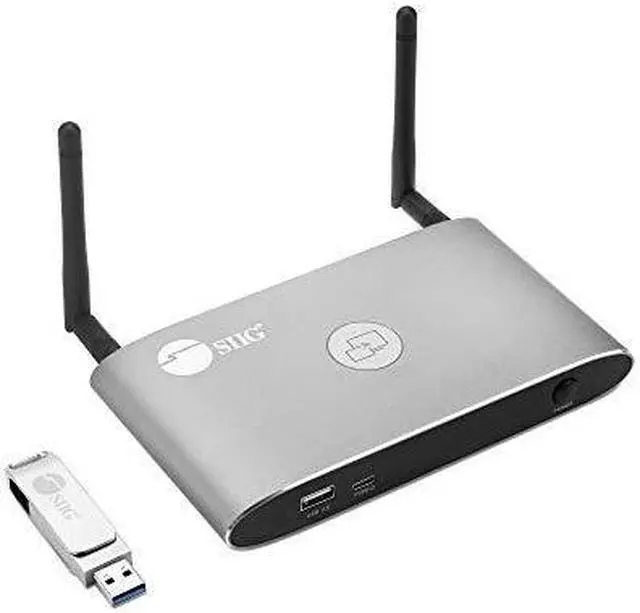 Alt view image 3 of 3 - SIIG 4K Dual View Wireless Media Presentation Switch CEH25Y11S1